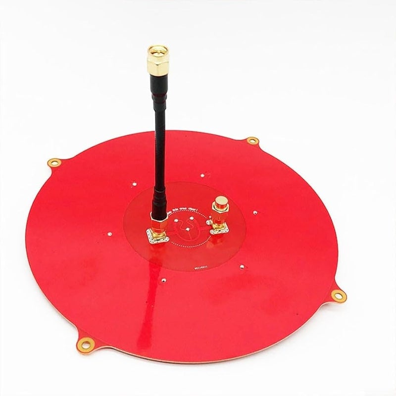 Red 5 8GHz هوائي رقعة ثلاثي التغذية 14DBi كسب موصل أنثى SMA مجموعة باغودا FPV - Image 4